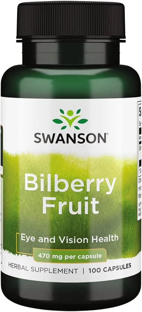 SWANSON - Swanson Bilberry Fruit 470Mg. 100 Capsulas - The Red Vitamin MX - Suplementos Alimenticios - {{ shop.shopifyCountryName }}