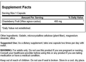 SWANSON - Swanson Chasteberry Fruit 400Mg. 120 Capsulas 2 Pack - The Red Vitamin MX - Suplementos Alimenticios - {{ shop.shopifyCountryName }}