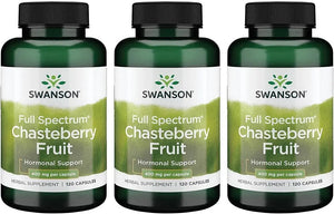 SWANSON - Swanson Chasteberry Fruit 400Mg. 120 Capsulas 3 Pack - The Red Vitamin MX - Suplementos Alimenticios - {{ shop.shopifyCountryName }}