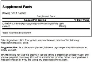 SWANSON - Swanson Extra Strength 5-HTP 100Mg. 60 Capsulas - The Red Vitamin MX - Suplementos Alimenticios - {{ shop.shopifyCountryName }}