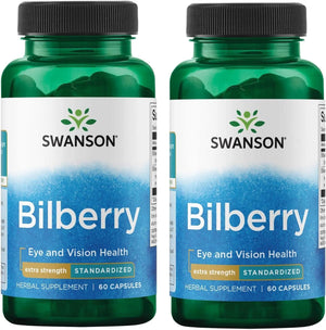 SWANSON - Swanson Extra-Strength Bilberry 100Mg. 60 Capsulas 2 Pack - The Red Vitamin MX - Suplementos Alimenticios - {{ shop.shopifyCountryName }}