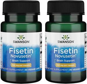 SWANSON - Swanson Fisetin 100Mg. 30 Capsulas 2 Pack - The Red Vitamin MX - Suplementos Alimenticios - {{ shop.shopifyCountryName }}