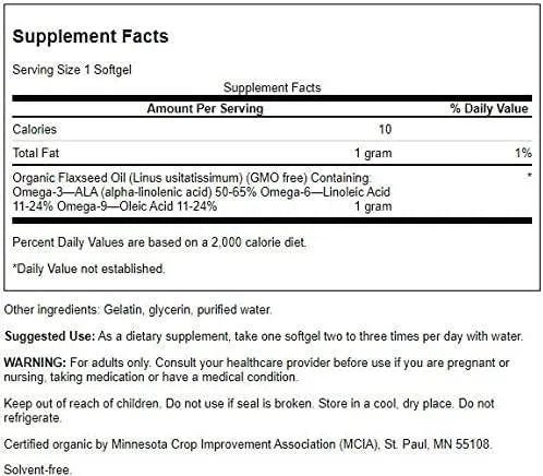 SWANSON - Swanson Flaxseed Oil 1000Mg. 200 Capsulas Blandas - The Red Vitamin MX - Suplementos Alimenticios - {{ shop.shopifyCountryName }}