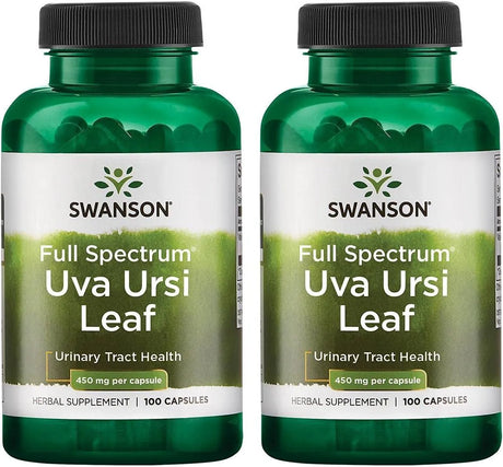 SWANSON - Swanson Full-Spectrum Uva Ursi Leaf 450Mg. 100 Capsulas 2 Pack - The Red Vitamin MX - Suplementos Alimenticios - {{ shop.shopifyCountryName }}