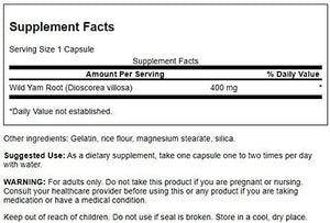 SWANSON - Swanson Full Spectrum Wild Yam 400Mg. 180 Capsulas - The Red Vitamin MX - Suplementos Alimenticios - {{ shop.shopifyCountryName }}