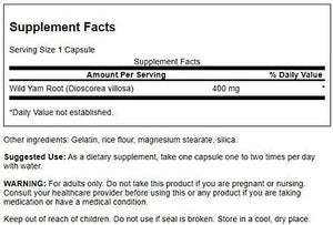 SWANSON - Swanson Full Spectrum Wild Yam 400Mg. 60 Capsulas - The Red Vitamin MX - Suplementos Alimenticios - {{ shop.shopifyCountryName }}