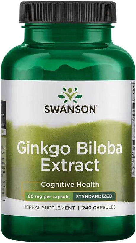 SWANSON - Swanson Ginkgo Biloba Extract 24% 60Mg. 240 Capsulas - The Red Vitamin MX - Suplementos Alimenticios - {{ shop.shopifyCountryName }}