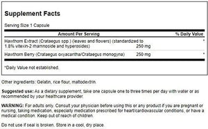 SWANSON - Swanson Hawthorn Extract 250Mg. 120 Capsulas - The Red Vitamin MX - Suplementos Alimenticios - {{ shop.shopifyCountryName }}