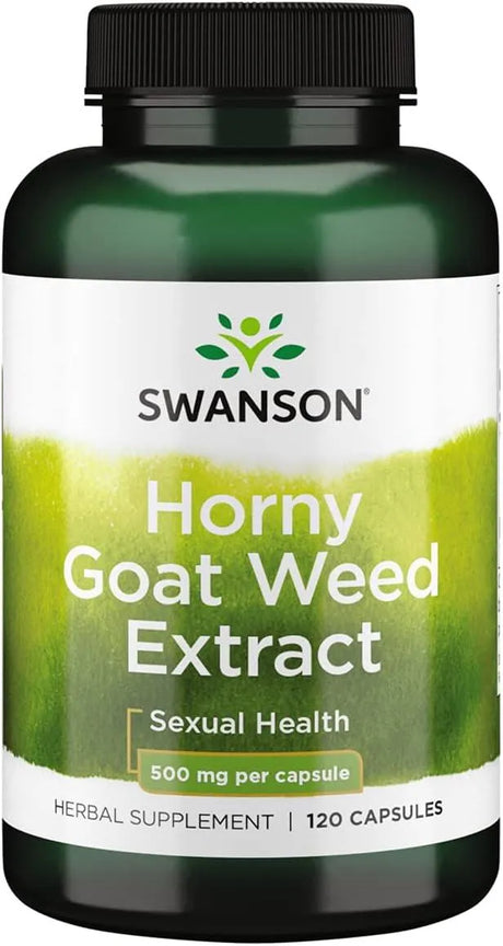 SWANSON - Swanson Horny Goat Weed Extract 500Mg. 120 Capsulas - The Red Vitamin MX - Suplementos Alimenticios - {{ shop.shopifyCountryName }}