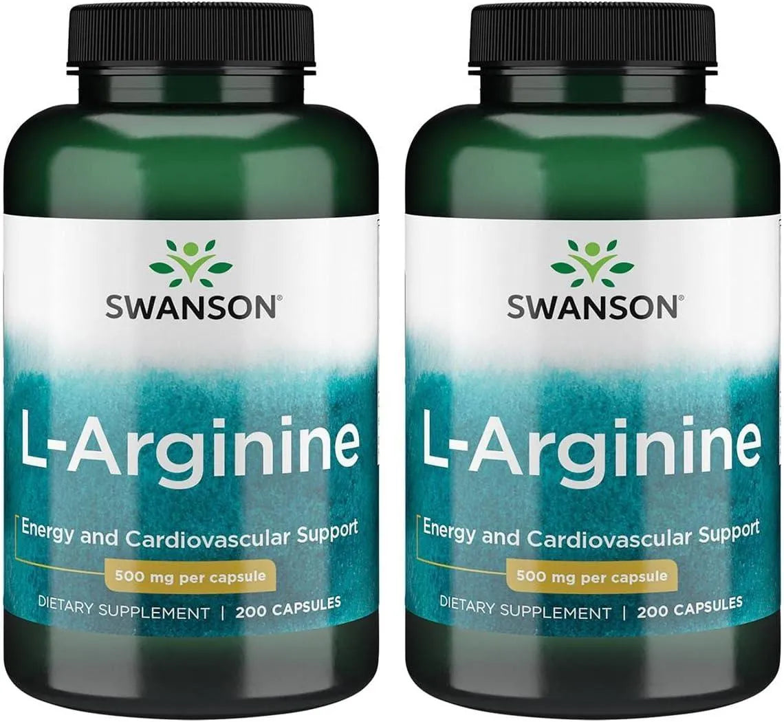 SWANSON - Swanson L-Arginine 500Mg. 200 Capsulas 2 Pack - The Red Vitamin MX - Suplementos Alimenticios - {{ shop.shopifyCountryName }}