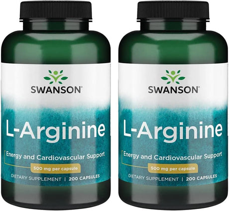 SWANSON - Swanson L-Arginine 500Mg. 200 Capsulas 2 Pack - The Red Vitamin MX - Suplementos Alimenticios - {{ shop.shopifyCountryName }}