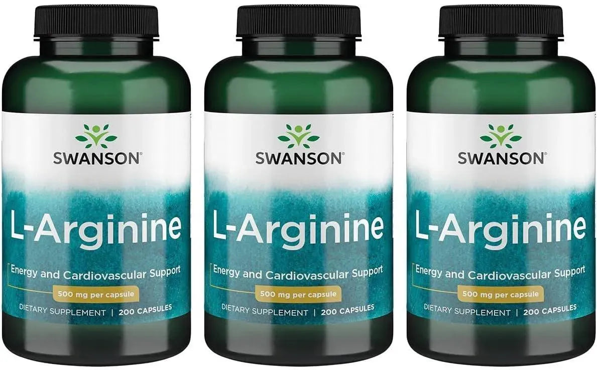 SWANSON - Swanson L-Arginine 500Mg. 200 Capsulas 3 Pack - The Red Vitamin MX - Suplementos Alimenticios - {{ shop.shopifyCountryName }}