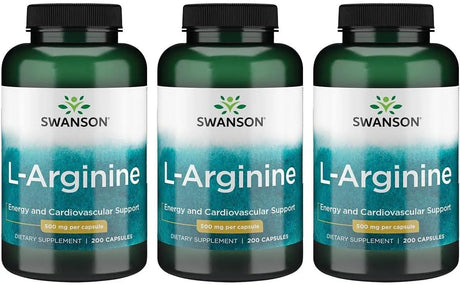 SWANSON - Swanson L-Arginine 500Mg. 200 Capsulas 3 Pack - The Red Vitamin MX - Suplementos Alimenticios - {{ shop.shopifyCountryName }}