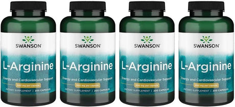 SWANSON - Swanson L-Arginine 500Mg. 200 Capsulas 4 Pack - The Red Vitamin MX - Suplementos Alimenticios - {{ shop.shopifyCountryName }}