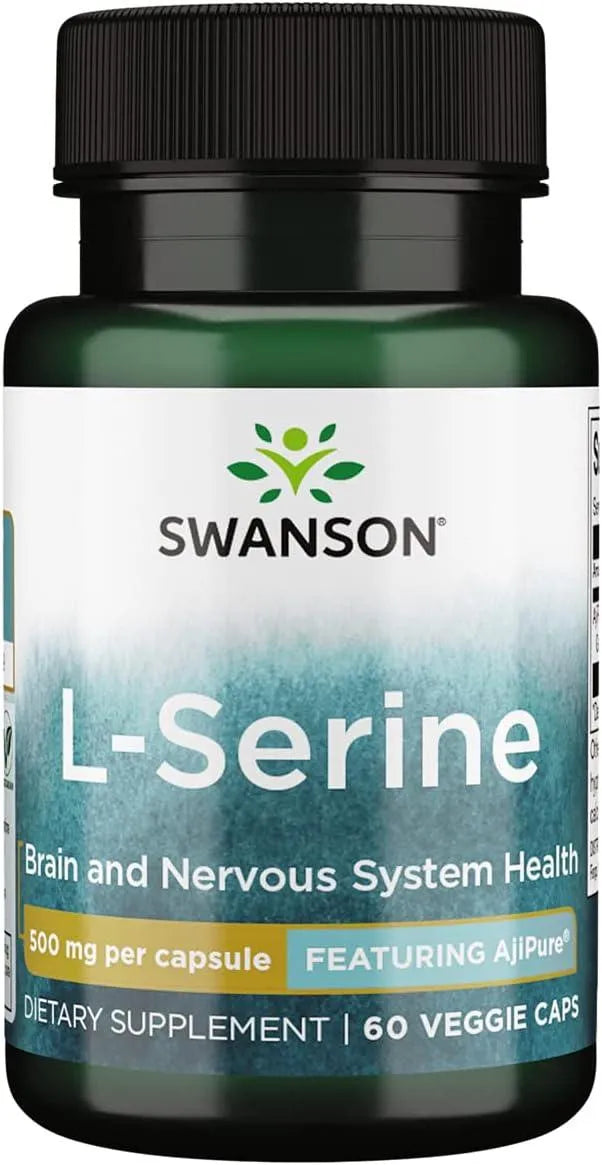 SWANSON - Swanson L-Serine 500Mg. 60 Capsulas - The Red Vitamin MX - Suplementos Alimenticios - {{ shop.shopifyCountryName }}