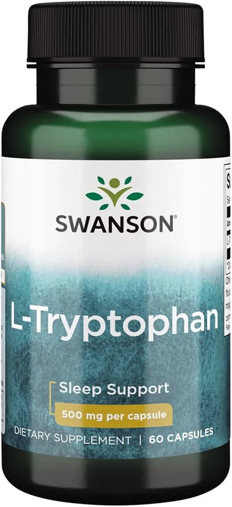 SWANSON - Swanson L-Tryptophan 500Mg. 60 Capsulas - The Red Vitamin MX - Suplementos Alimenticios - {{ shop.shopifyCountryName }}