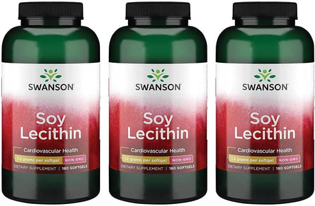 SWANSON - Swanson Lecithin 1200Mg. 180 Capsulas Blandas 3 Pack - The Red Vitamin MX - Suplementos Alimenticios - {{ shop.shopifyCountryName }}