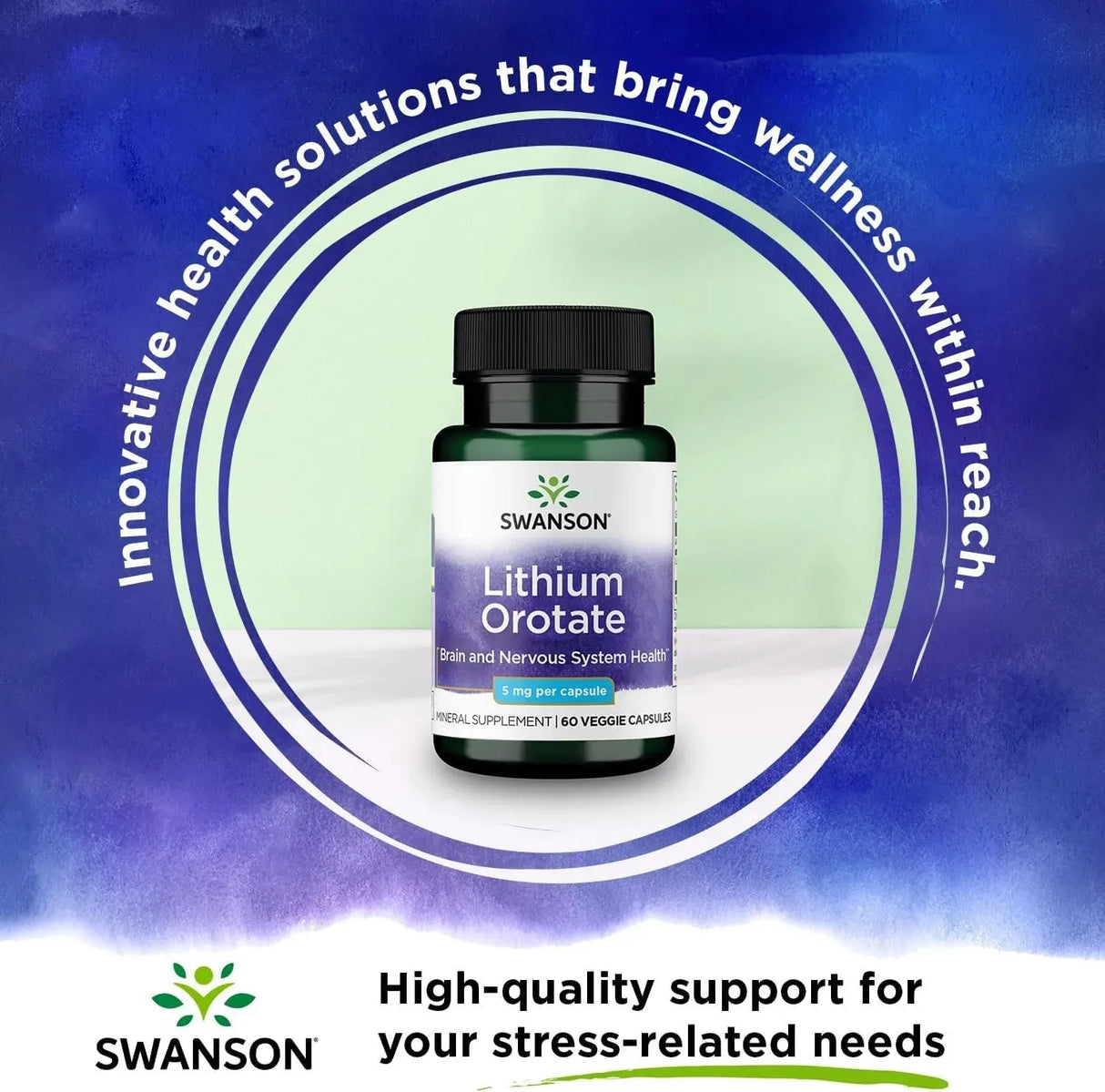 SWANSON - Swanson Lithium Orotate 5Mg. 60 Capsulas - The Red Vitamin MX - Suplementos Alimenticios - {{ shop.shopifyCountryName }}