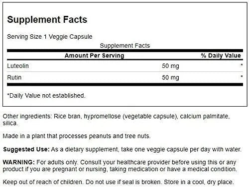 SWANSON - Swanson Luteolin Complex w/Rutin 30 Capsulas 2 Pack - The Red Vitamin MX - Suplementos Alimenticios - {{ shop.shopifyCountryName }}