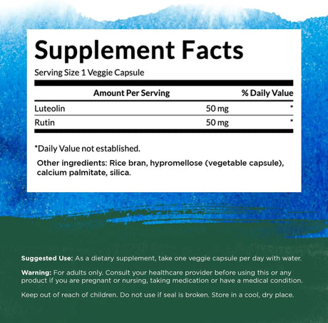 SWANSON - Swanson Luteolin Complex w/Rutin 30 Capsulas - The Red Vitamin MX - Suplementos Alimenticios - {{ shop.shopifyCountryName }}