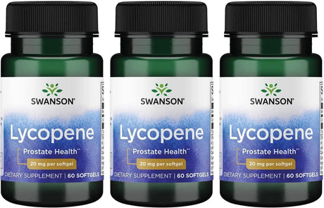 SWANSON - Swanson Lycopene 20Mg. 60 Capsulas Blandas 3 Pack - The Red Vitamin MX - Suplementos Alimenticios - {{ shop.shopifyCountryName }}