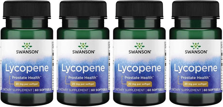 SWANSON - Swanson Lycopene 20Mg. 60 Capsulas Blandas 4 Pack - The Red Vitamin MX - Suplementos Alimenticios - {{ shop.shopifyCountryName }}