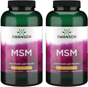 SWANSON - Swanson MSM 1000Mg. 240 Capsulas 2 Pack - The Red Vitamin MX - Suplementos Alimenticios - {{ shop.shopifyCountryName }}