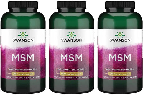 SWANSON - Swanson MSM 1000Mg. 240 Capsulas 3 Pack - The Red Vitamin MX - Suplementos Alimenticios - {{ shop.shopifyCountryName }}