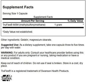 SWANSON - Swanson MSM 1000Mg. 240 Capsulas 3 Pack - The Red Vitamin MX - Suplementos Alimenticios - {{ shop.shopifyCountryName }}