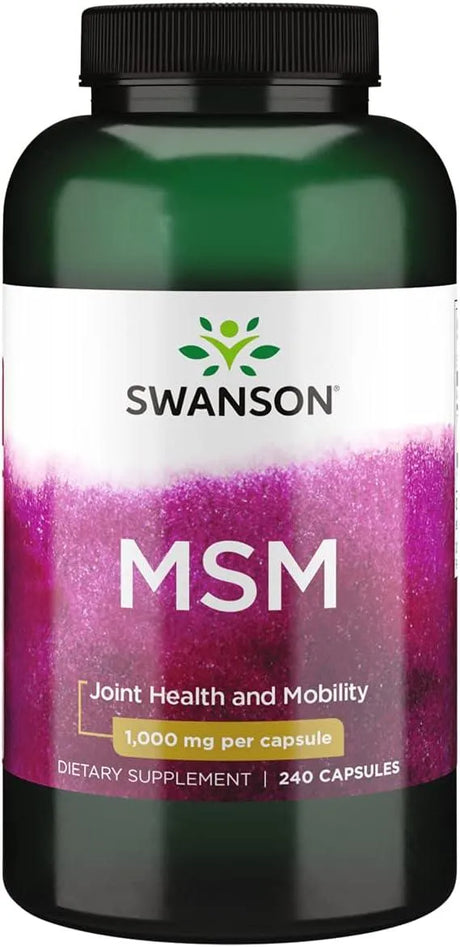 SWANSON - Swanson MSM 1000Mg. 240 Capsulas - The Red Vitamin MX - Suplementos Alimenticios - {{ shop.shopifyCountryName }}