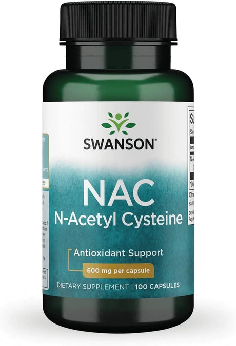 SWANSON - Swanson NAC N-Acetyl Cysteine 600Mg. 100 Capsulas - The Red Vitamin MX - Suplementos Alimenticios - {{ shop.shopifyCountryName }}