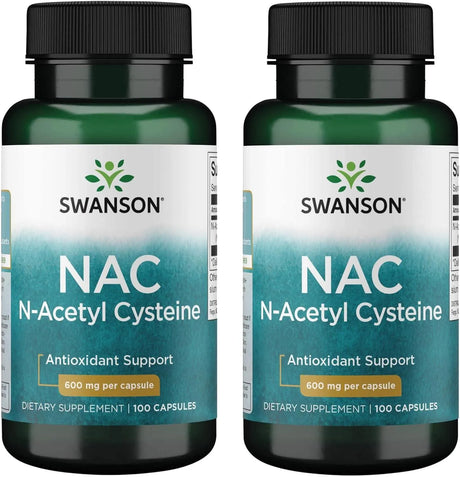 SWANSON - Swanson NAC N-Acetyl Cysteine 600Mg. 200 Capsulas - The Red Vitamin MX - Suplementos Alimenticios - {{ shop.shopifyCountryName }}