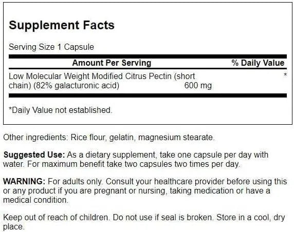 SWANSON - Swanson PectiPure Modified Citrus Pectin 60 Capsulas - The Red Vitamin MX - Suplementos Alimenticios - {{ shop.shopifyCountryName }}