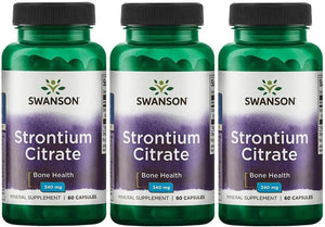 SWANSON - Swanson Strontium Citrate 340Mg. 60 Capsulas 3 Pack - The Red Vitamin MX - Suplementos Alimenticios - {{ shop.shopifyCountryName }}