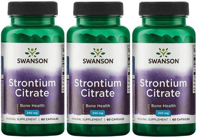 SWANSON - Swanson Strontium Citrate 340Mg. 60 Capsulas 3 Pack - The Red Vitamin MX - Suplementos Alimenticios - {{ shop.shopifyCountryName }}