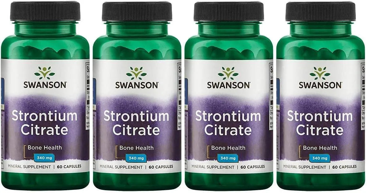 SWANSON - Swanson Strontium Citrate 340Mg. 60 Capsulas 4 Pack - The Red Vitamin MX - Suplementos Alimenticios - {{ shop.shopifyCountryName }}