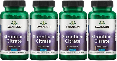 SWANSON - Swanson Strontium Citrate 340Mg. 60 Capsulas 4 Pack - The Red Vitamin MX - Suplementos Alimenticios - {{ shop.shopifyCountryName }}