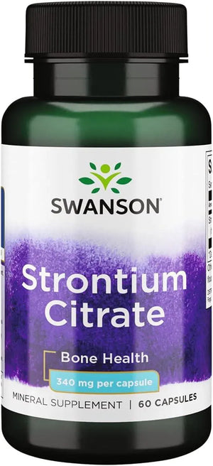 SWANSON - Swanson Strontium Citrate 340Mg. 60 Capsulas - The Red Vitamin MX - Suplementos Alimenticios - {{ shop.shopifyCountryName }}