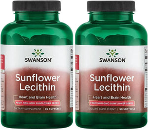 SWANSON - Swanson Sunflower Lecithin 1200Mg. 90 Capsulas Blandas 2 Pack - The Red Vitamin MX - Suplementos Alimenticios - {{ shop.shopifyCountryName }}