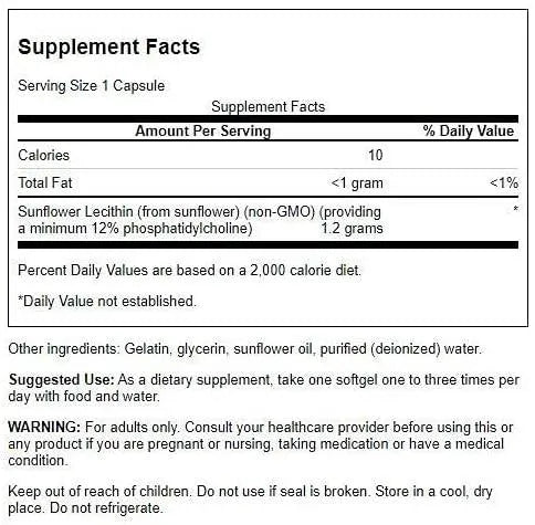 SWANSON - Swanson Sunflower Lecithin 1200Mg. 90 Capsulas Blandas 2 Pack - The Red Vitamin MX - Suplementos Alimenticios - {{ shop.shopifyCountryName }}