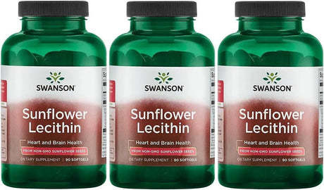 SWANSON - Swanson Sunflower Lecithin 1200Mg. 90 Capsulas Blandas 3 Pack - The Red Vitamin MX - Suplementos Alimenticios - {{ shop.shopifyCountryName }}