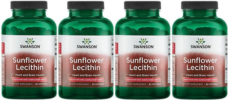 SWANSON - Swanson Sunflower Lecithin 1200Mg. 90 Capsulas Blandas 4 Pack - The Red Vitamin MX - Suplementos Alimenticios - {{ shop.shopifyCountryName }}