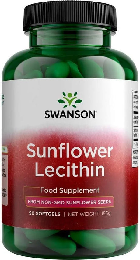 SWANSON - Swanson Sunflower Lecithin 1200Mg. 90 Capsulas Blandas - The Red Vitamin MX - Suplementos Alimenticios - {{ shop.shopifyCountryName }}