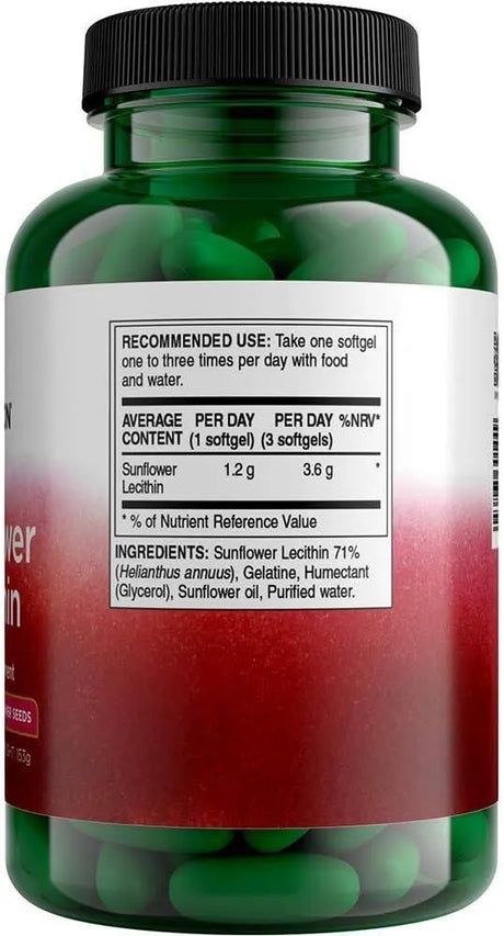 SWANSON - Swanson Sunflower Lecithin 1200Mg. 90 Capsulas Blandas - The Red Vitamin MX - Suplementos Alimenticios - {{ shop.shopifyCountryName }}