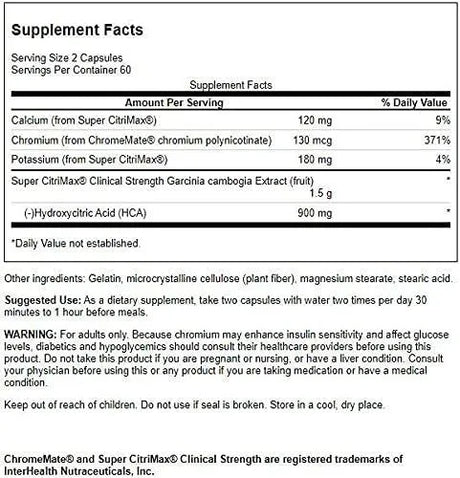 SWANSON - Swanson Super Citrimax Clinical Strength Garcinia Cambogia 750Mg. 120 Capsulas - The Red Vitamin MX - Suplementos Alimenticios - {{ shop.shopifyCountryName }}