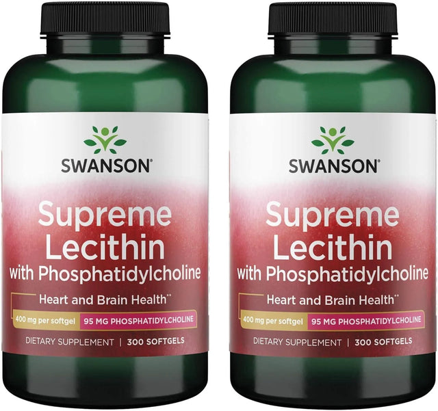 SWANSON - Swanson Supreme Lecithin with Phosphatidylcholine 300 Capsulas Blandas 2 Pack - The Red Vitamin MX - Suplementos Alimenticios - {{ shop.shopifyCountryName }}