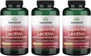 SWANSON - Swanson Supreme Lecithin with Phosphatidylcholine 300 Capsulas Blandas 3 Pack - The Red Vitamin MX - Suplementos Alimenticios - {{ shop.shopifyCountryName }}