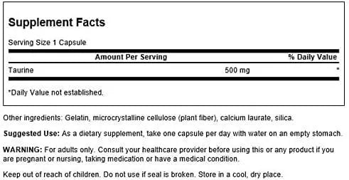 SWANSON - Swanson Taurine 500Mg. 100 Capsulas 2 Pack - The Red Vitamin MX - Suplementos Alimenticios - {{ shop.shopifyCountryName }}