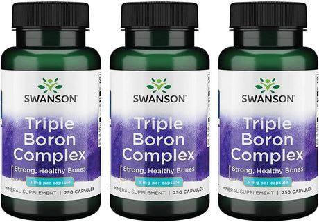 SWANSON - Swanson Triple Boron Complex 3 Mg. 250 Capsulas 3 Pack - The Red Vitamin MX - Suplementos Alimenticios - {{ shop.shopifyCountryName }}