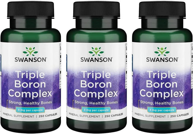 SWANSON - Swanson Triple Boron Complex 3 Mg. 250 Capsulas 3 Pack - The Red Vitamin MX - Suplementos Alimenticios - {{ shop.shopifyCountryName }}